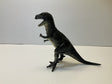 Black T-Rex dinosaur model standing on a white surface for Mamejo MAJ33000, front view