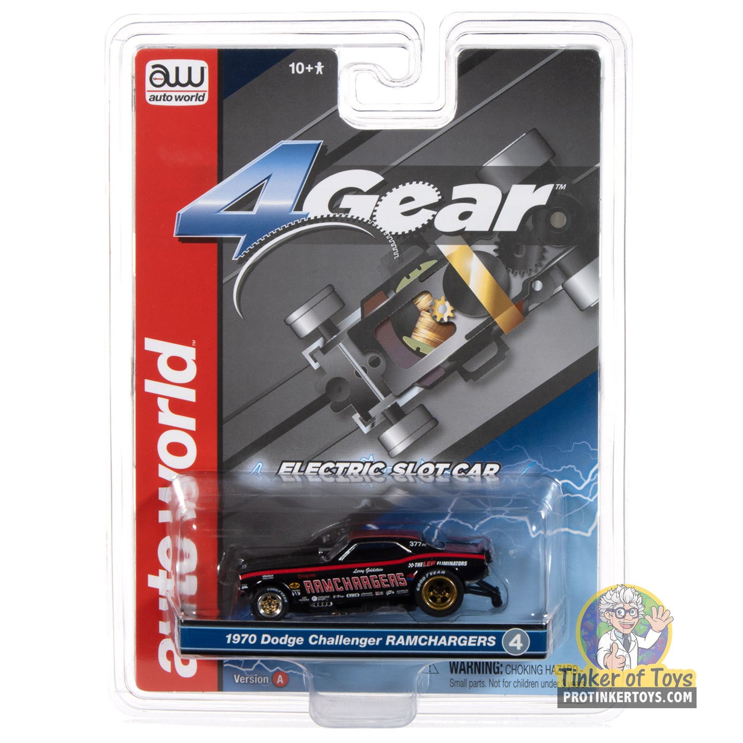 4Gear 1970 Dodge Challenger Ramcharger (Black) 4A | SC413 | Auto World