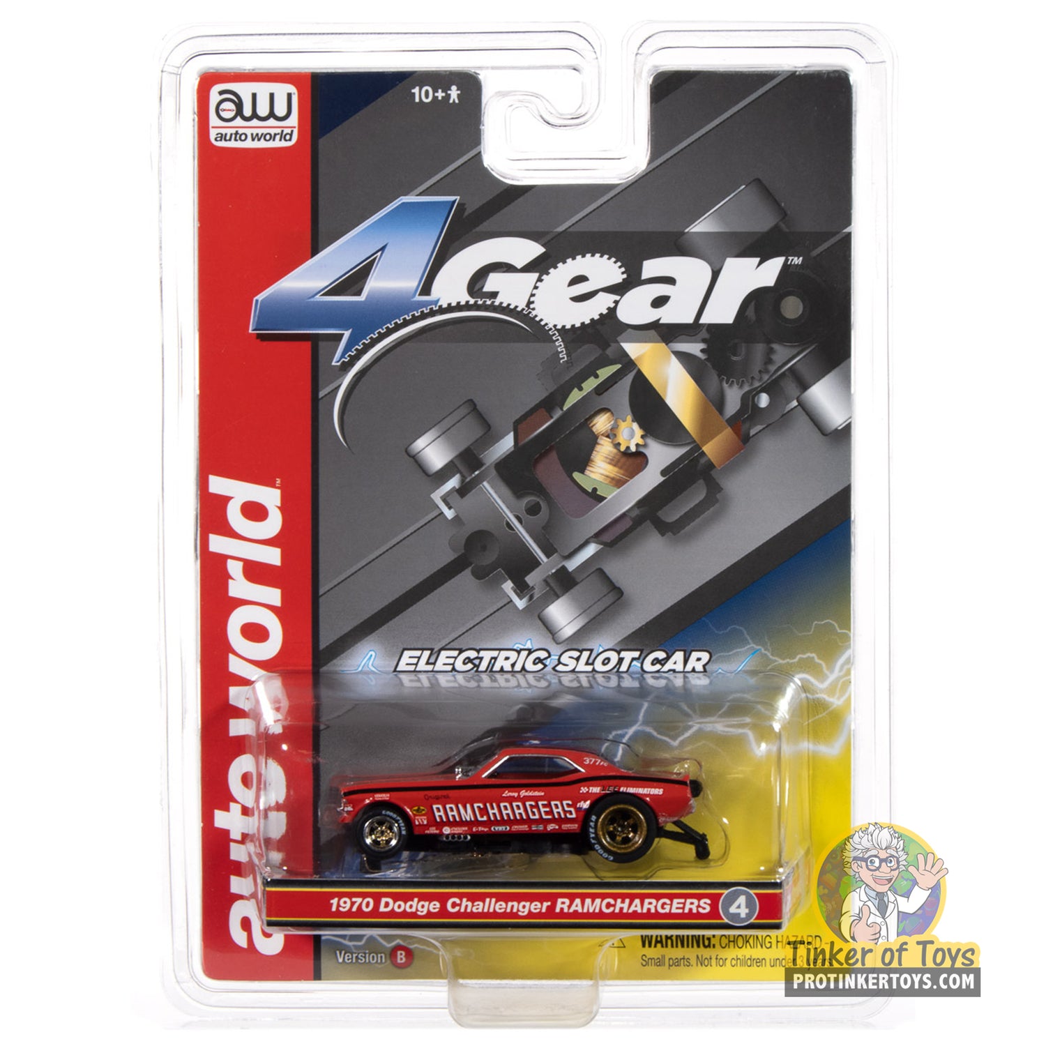 4Gear 1970 Dodge Challenger Ramcharger (Red) 4B | SC413 | Auto World