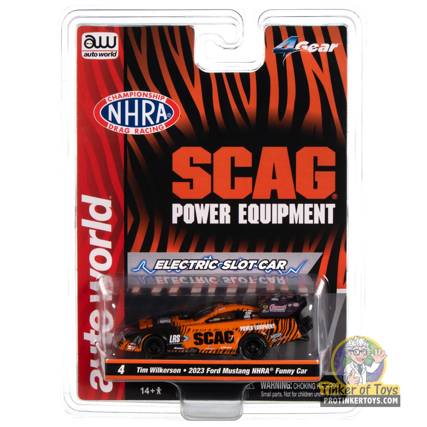 4Gear Tim Wilkerson SCAG Power Equipment 2023 Ford Mustang Funny Car 4 | SC405 | Auto World