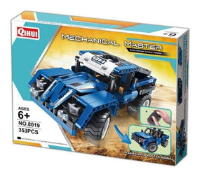 Blue transforming robot/truck building set for ages 6+ for Qihui QIH08019