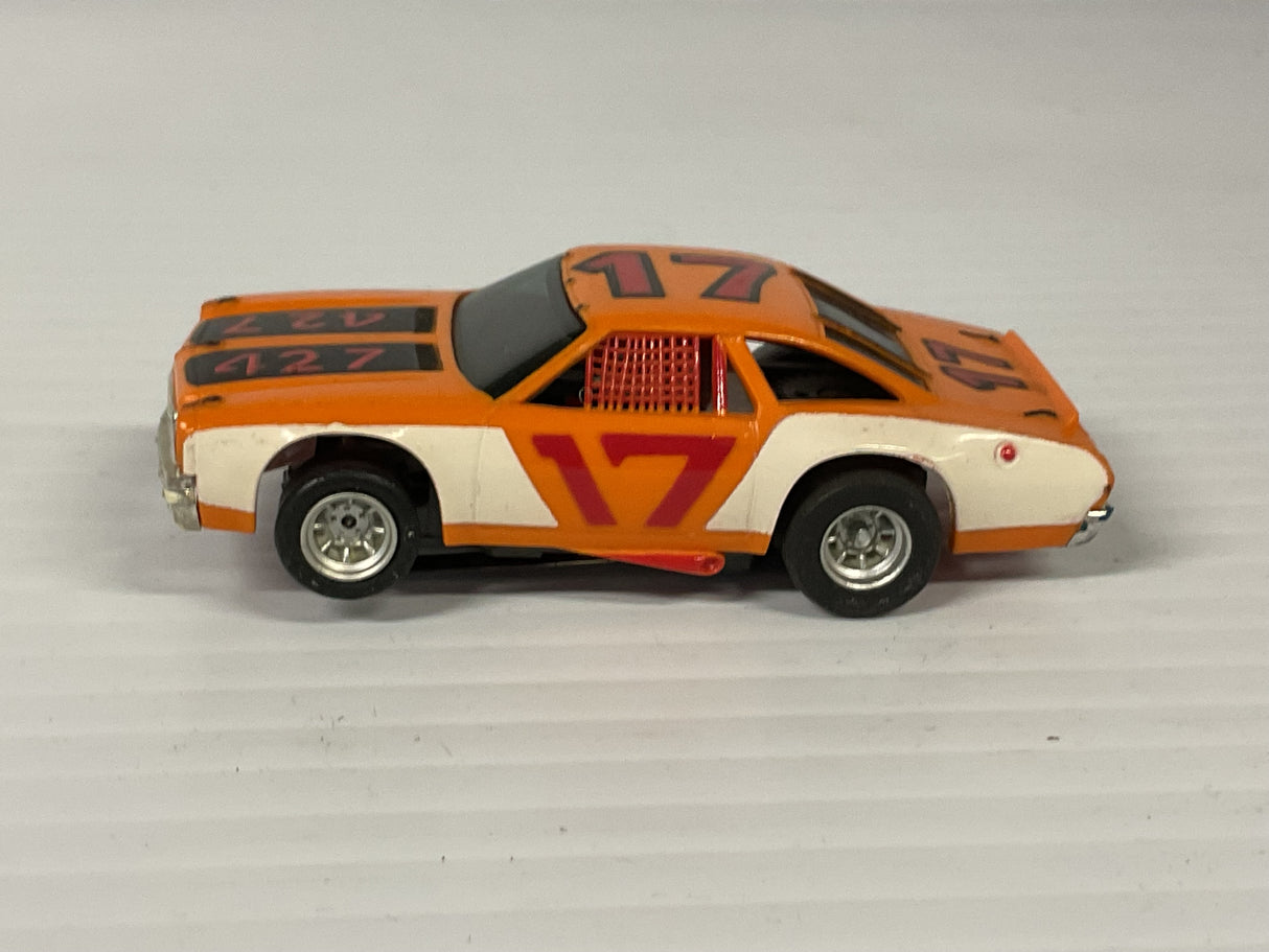 Aurora AFX magnatraction lighted Chevelle Stocker orange/white #17  | 1929 | Aurora - AFX