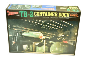 Model kit box art showing a scale depiction of a Thunderbird TB-2 container dock for IMEX 1207