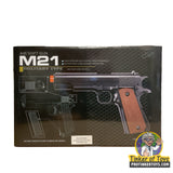 6mm ProShop Tactical 1911 Full Size High Power Airsoft Spring Pistol | AP-6mm-M21 | Evike