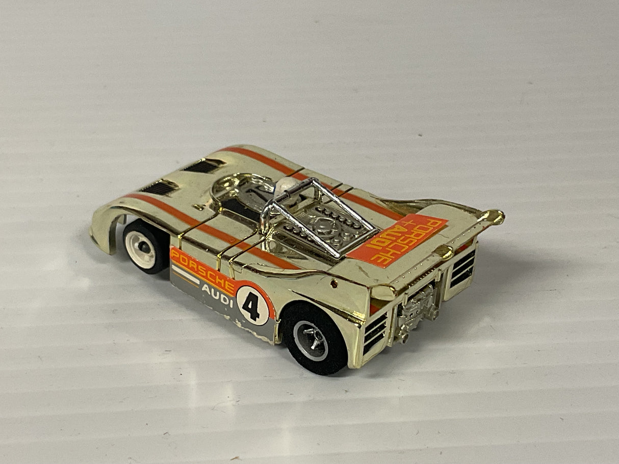 Aurora AFX G-plus Porsche 510K "Can Am" gold chrome/Orange #4  | 1743 | Aurora - AFX