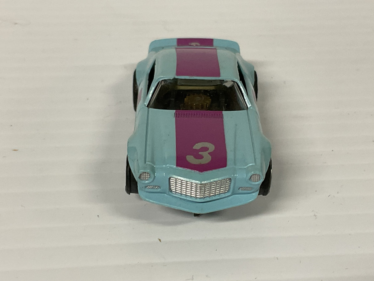Aurora AFX magnatraction Trans Am Camero lightblue/purple #3  | 1901 | Aurora - AFX