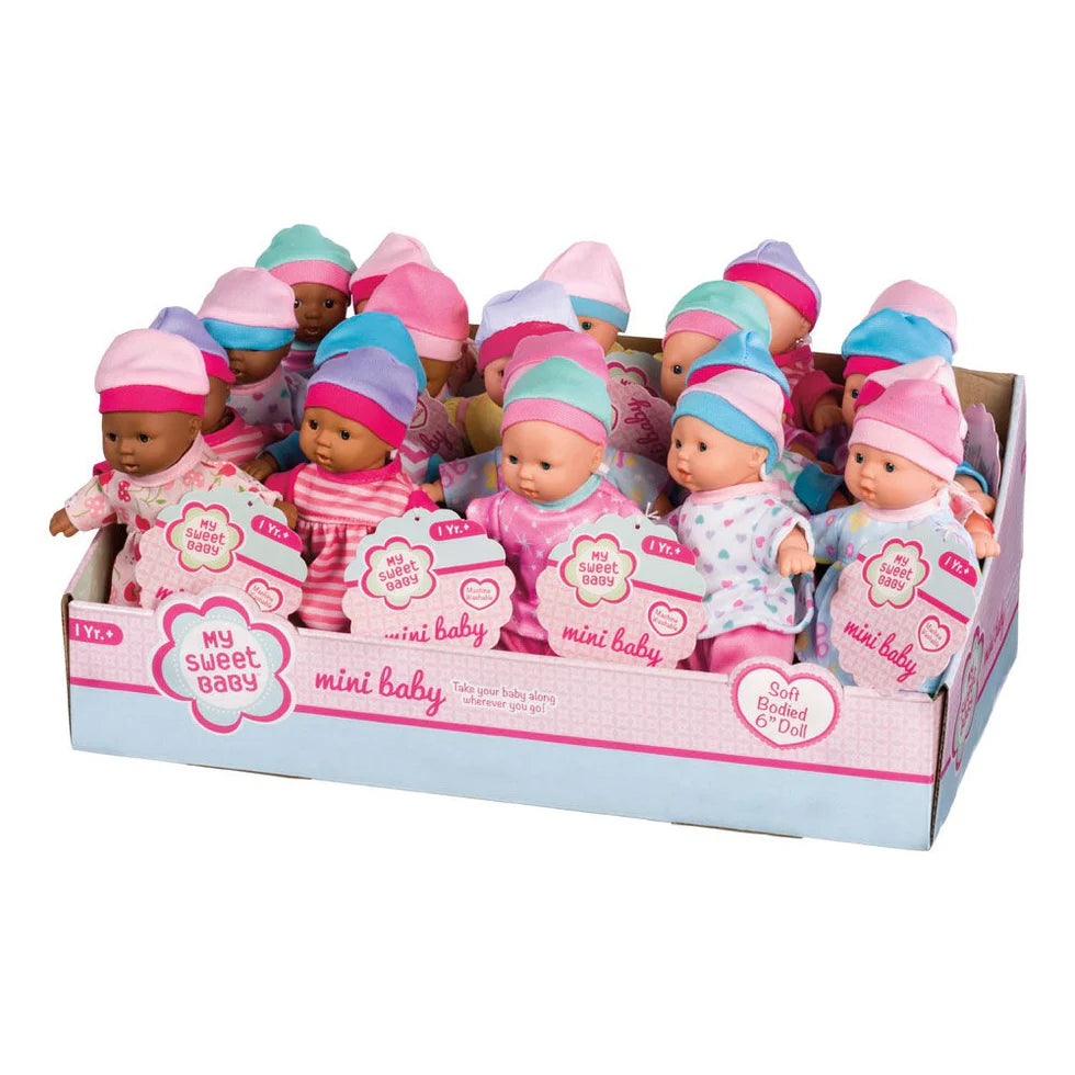 My Sweet Baby Mini Babies Assorted Skin Tones | 65514 | Toysmith