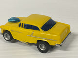 Aurora AFX magnatraction 1955 Bel Air Yellow silver pipes   | 1913 | Aurora - AFX