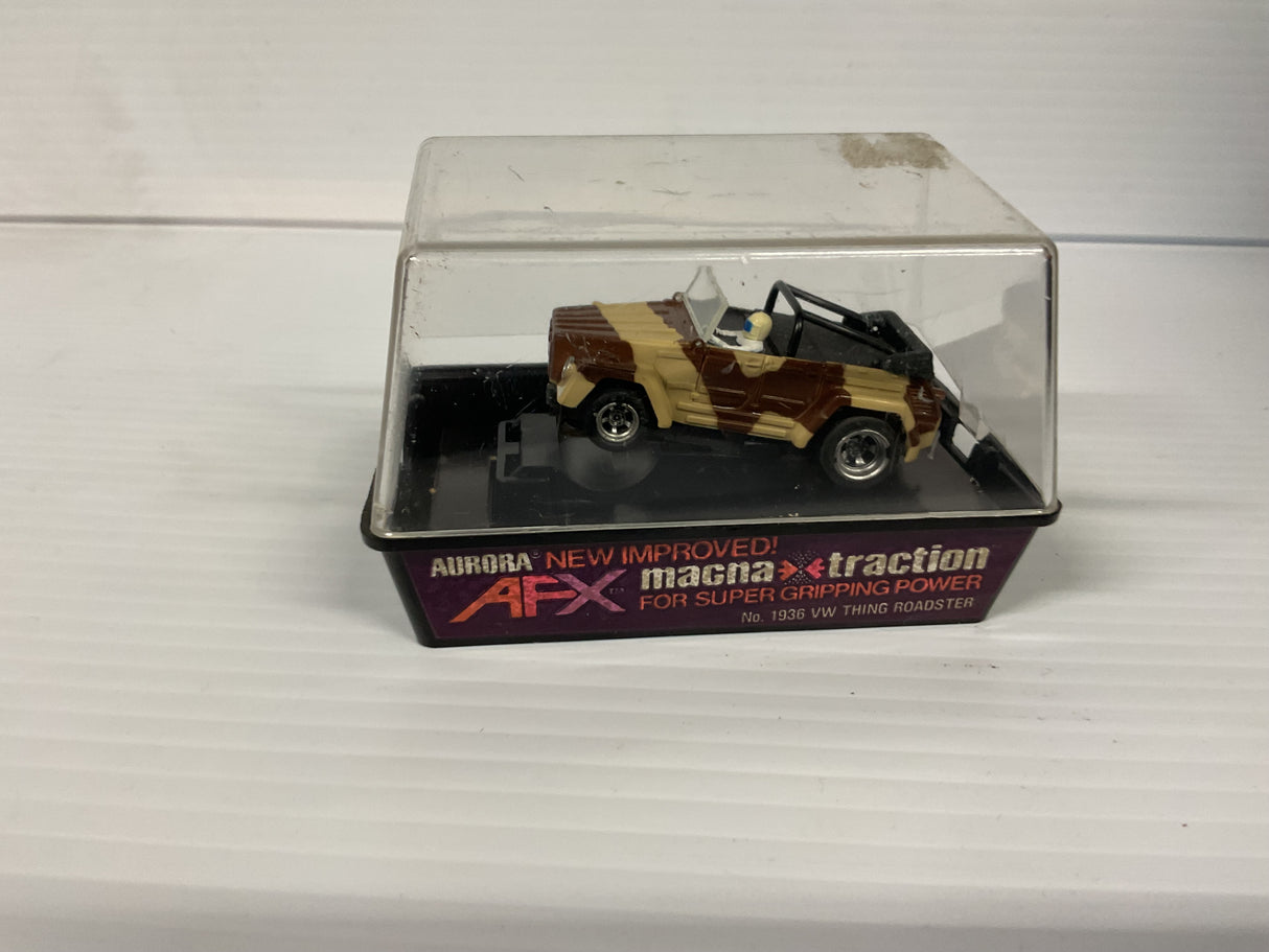 Aurora AFX magnatraction VW Thing Roadster Brown | 1936 | Aurora - AFX