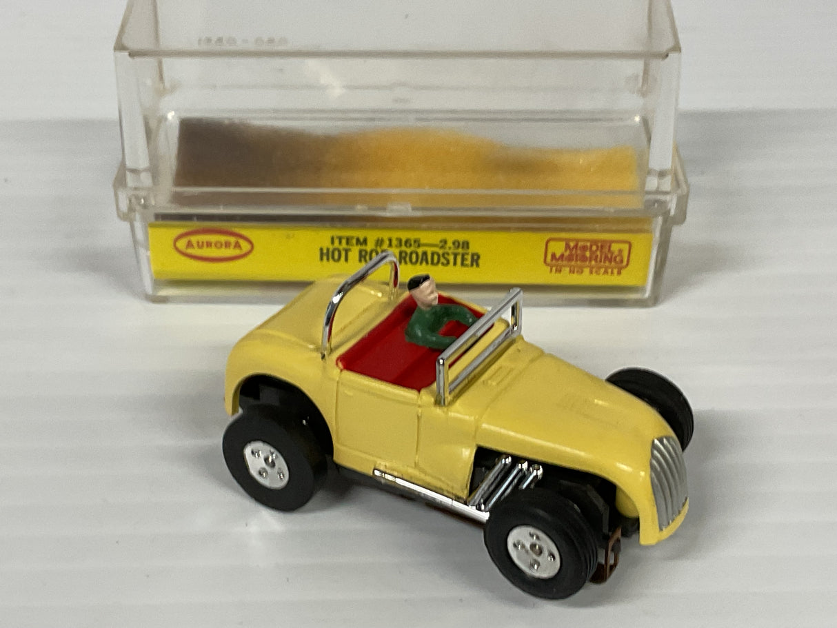Aurora AFX Hot Rod Roadster Yellow Thunder-jet  | 1365 | Aurora - AFX- Model Motoring
