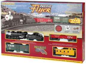 Train set featuring steam engine, passenger cars, and freight cars for Bachmann 00692