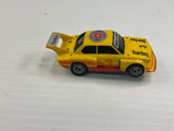 Aurora AFX magnatraction Lighted  BMW 320i Turbo Yellow/orange #3  | 1980 | Aurora - AFX