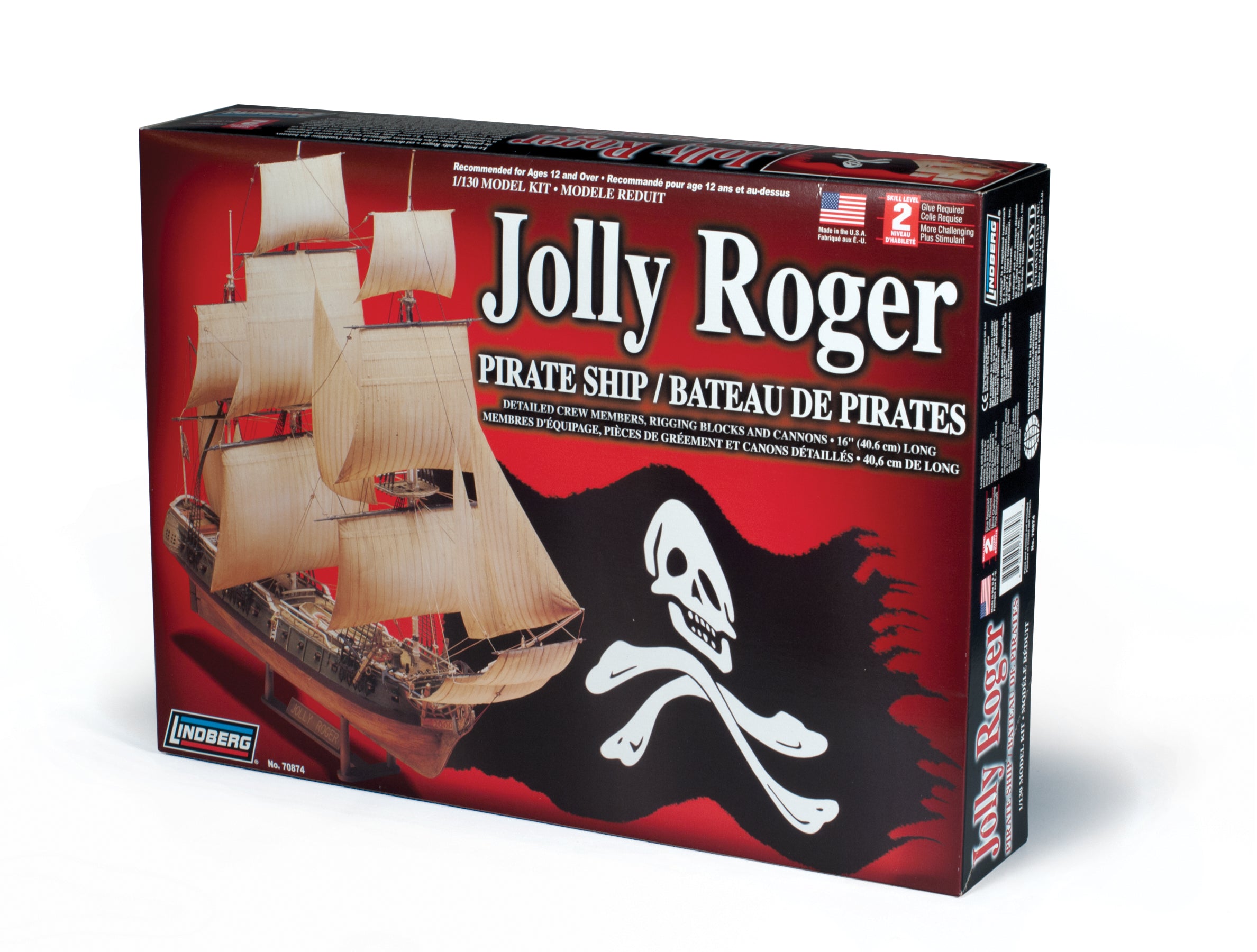 JOLLY ROGER SERIES 1/130 帆船プラモデル Amazon.com: Lindberg 1/130 scale Jolly Roger : Arts, Crafts