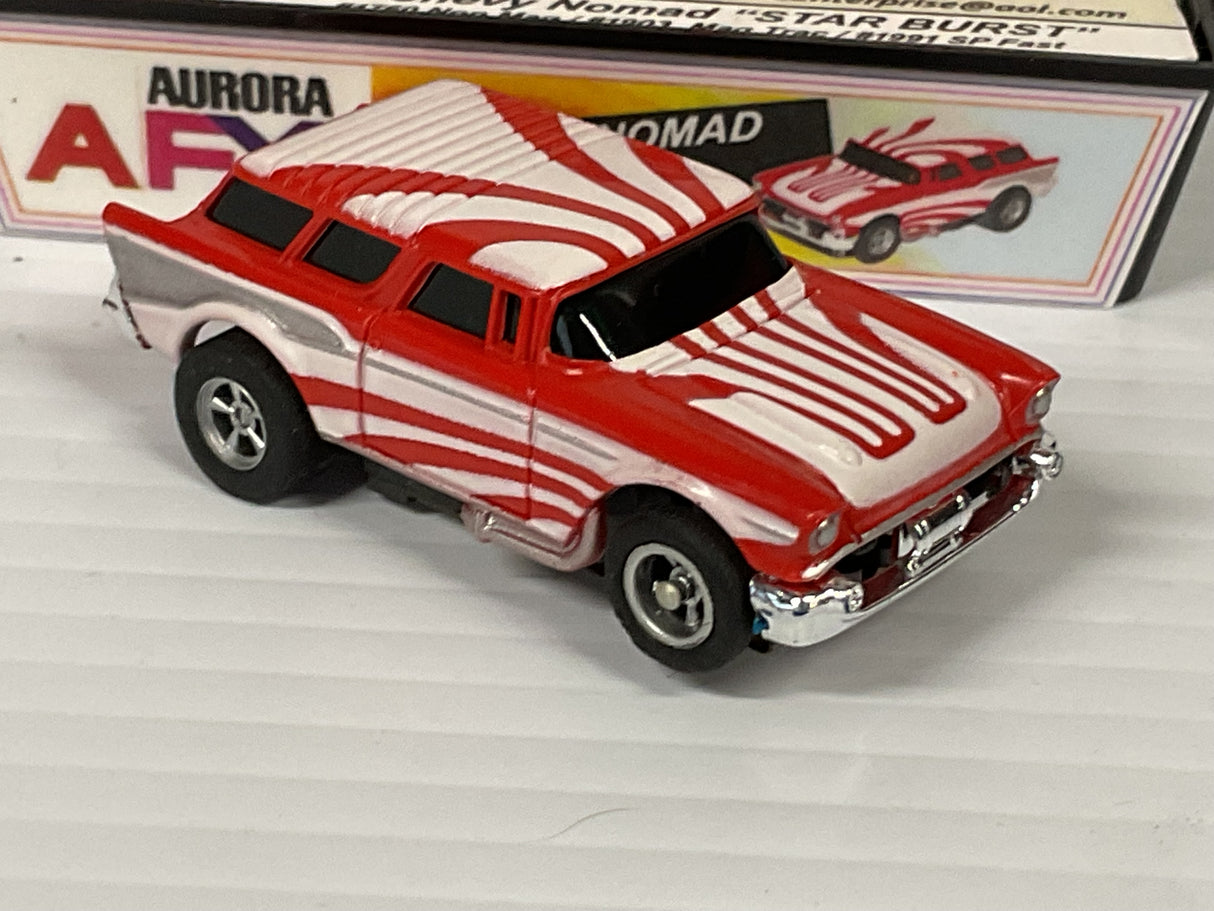 Aurora AFX 1957 Chevy Nomand sp Fast "sunburst" Red | 1991 | Aurora - AFX