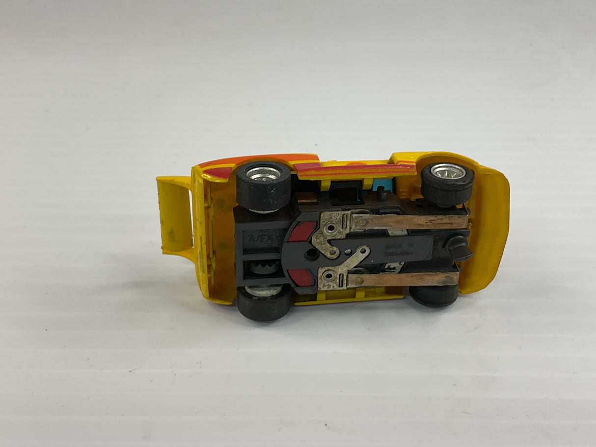 Aurora AFX magnatraction  BMW 320i Turbo Yellow/orange #3  | 1980 | Aurora - AFX