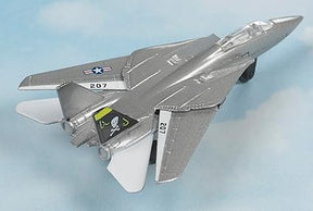 Model F-14 Tomcat jet fighter in gray, viewed from the side for HotWings 14126