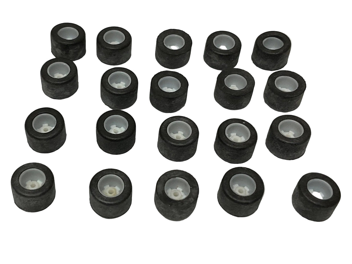 440x2 Rear Tires w/  White Hubs 10 Sets | H7010 | Tyco