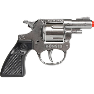 Police 357 Colt Detective Style 8-Shot Toy Cap Gun - Silver | 73/0 | Gonher