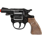 Police 357 Colt Detective Style 8-Shot Toy Cap Gun - Black | 73/6 | Gonher