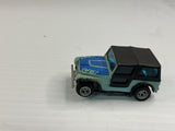 Aurora AFX magnatraction Lighted  Jeep CJ-7 Lightblue/darkblue/Black   | 1987 | Aurora - AFX