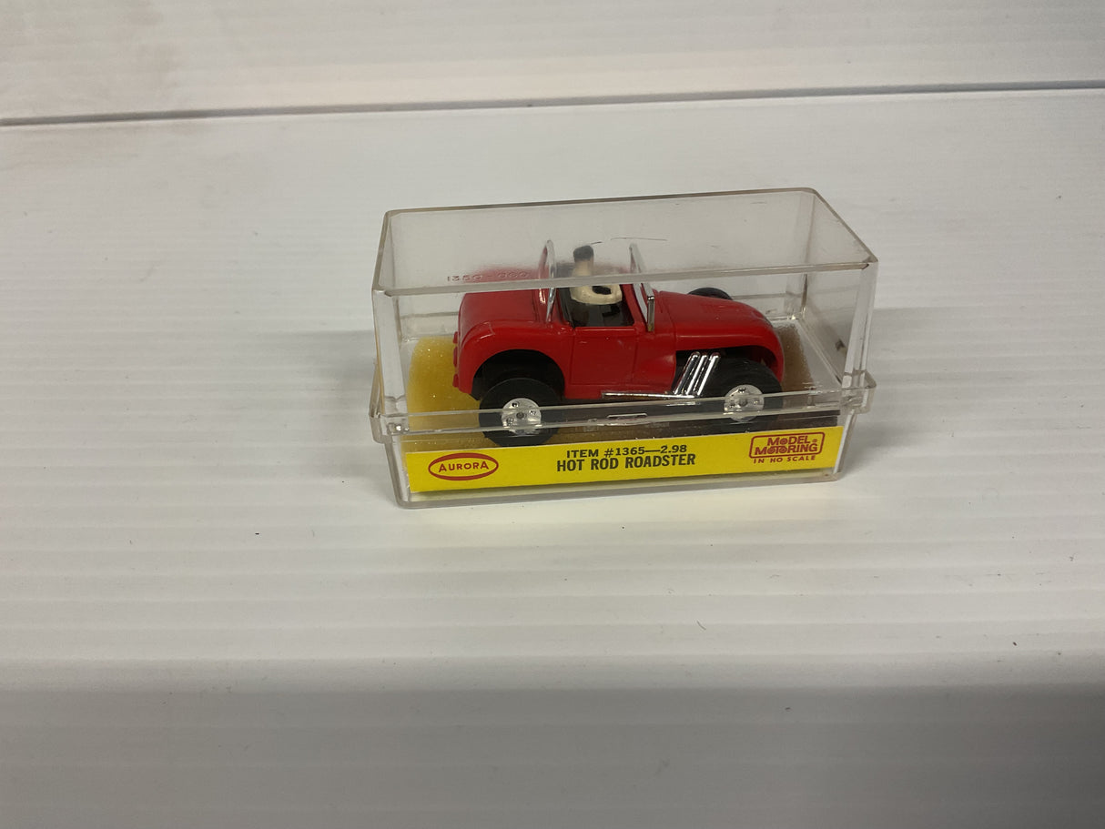 Aurora AFX Hot Rod Roadster Red/Black Thunder-jet  | 1365 | Aurora - AFX- Model Motoring