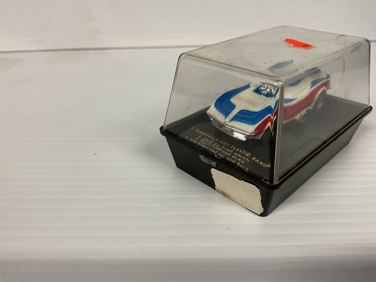Aurora AFX non-magnatraction Corvette Funny Car White/red/Blue | 1766 | Aurora - AFX