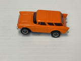 Aurora AFX non-magnatraction 1957 Chevy nomad light orange blue pipes, | 1903 | Aurora - AFX