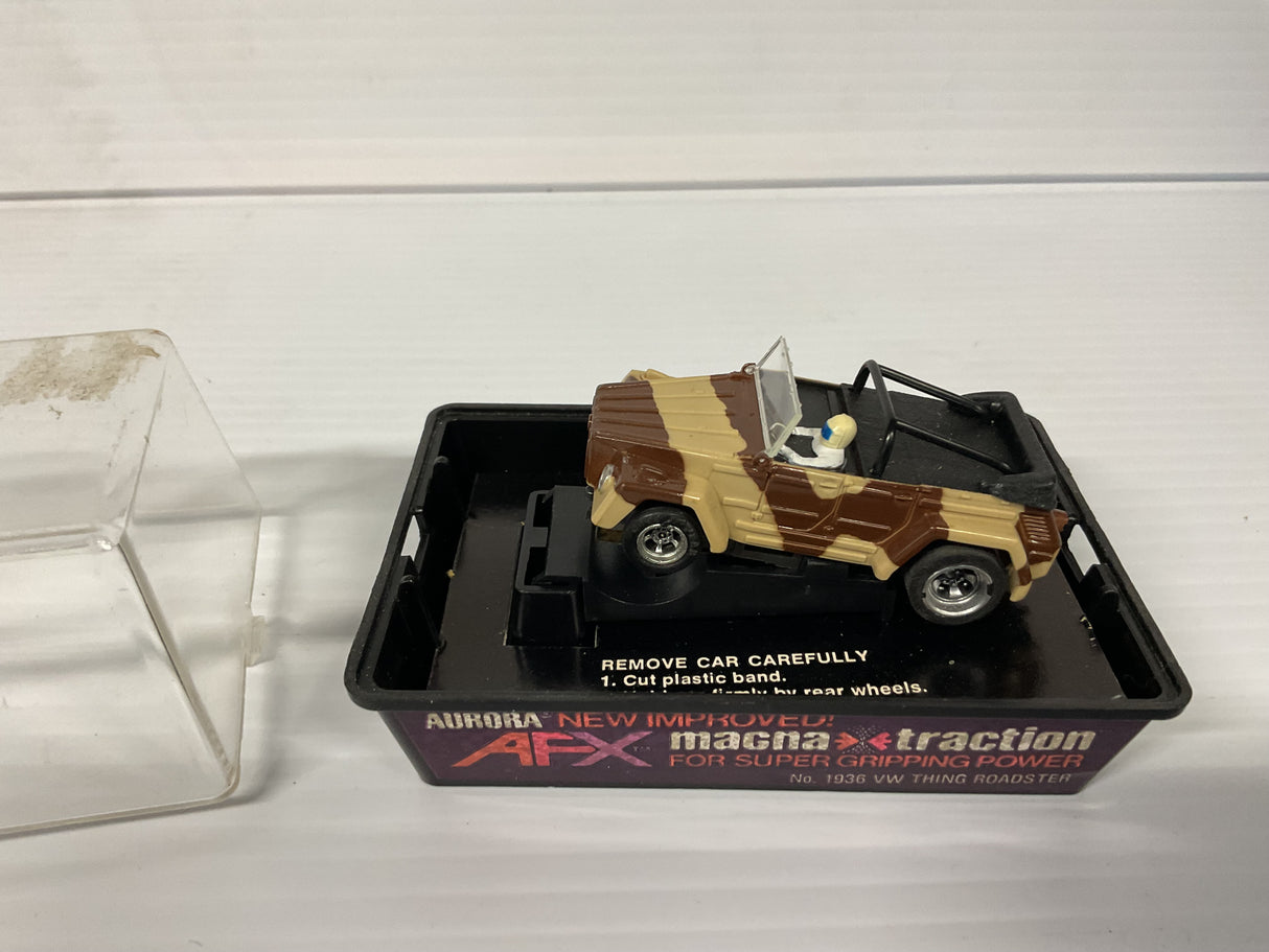Aurora AFX magnatraction VW Thing Roadster Brown | 1936 | Aurora - AFX