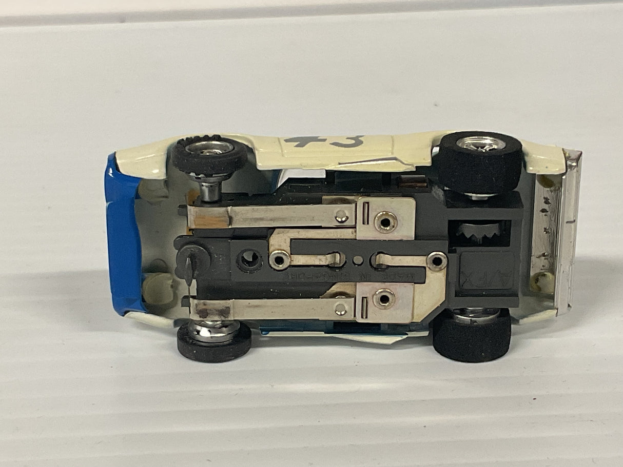 Aurora AFX non-magnatraction Plyouth Road Runner Stock Car Blue #43 (A) | 1762 | Aurora - AFX