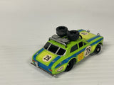 Aurora AFX G-plus Rallye Ford Escort Lime/blue #28 w/stickers  | 1736 | Aurora - AFX