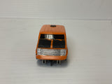 Aurora AFX magnatraction custom van orange with red flames black special chassis | 1942 | Aurora - AFX