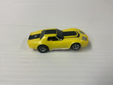 Aurora AFX non-magnatraction  Corvette, a production, one piece, body yellow with black stripes | 1703 | Aurora - AFX
