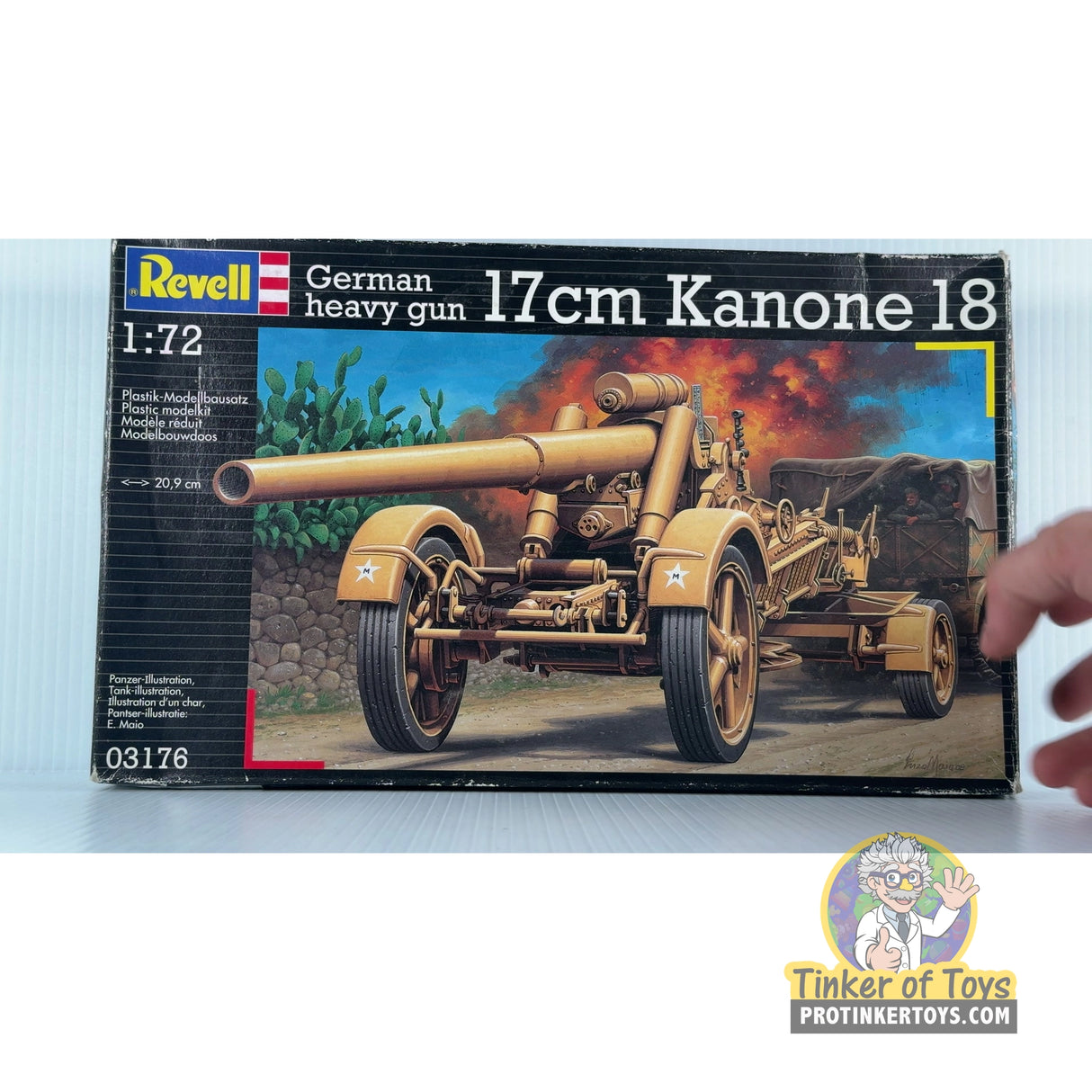 German heavy gun 17cm Kanone 18 1:72 | 03176 | Revell