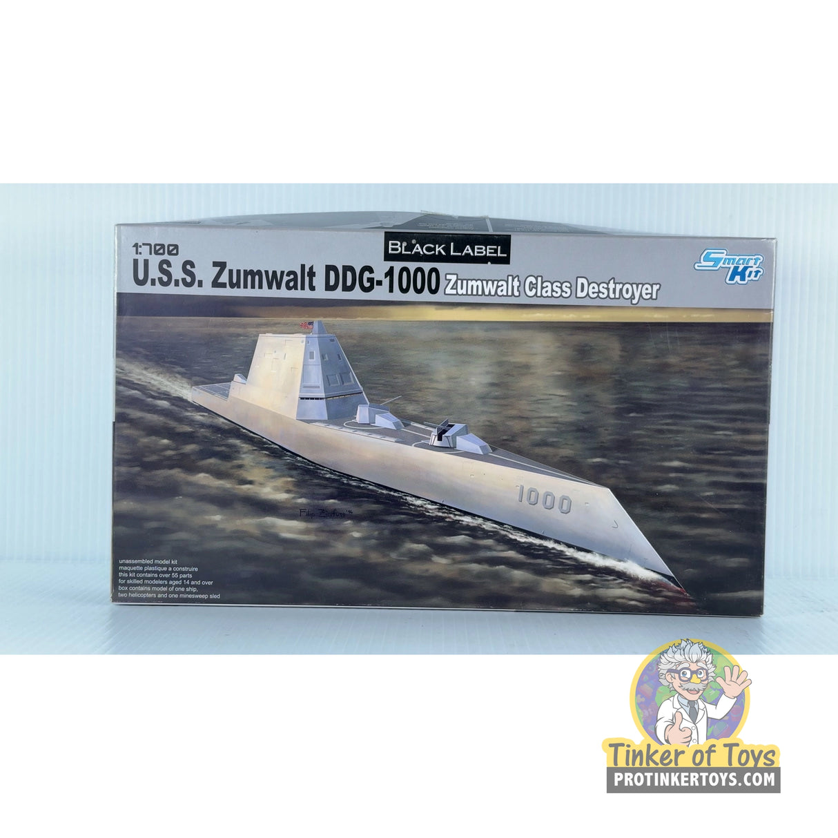 U.S.S. Zumwalt DDG-1000 Zumwalt Class Destroyer 1:700 | 7141 | Dragon