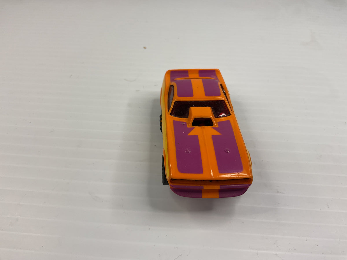 Aurora AFX non-magnatraction Plymouth "Cuda" Funny Car Orange/Purple/Yellow | 1769 | Aurora - AFX