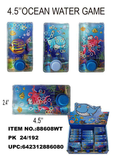 4.25" SEA ANIMAL WATER GAME | 88608 | Best Value Products