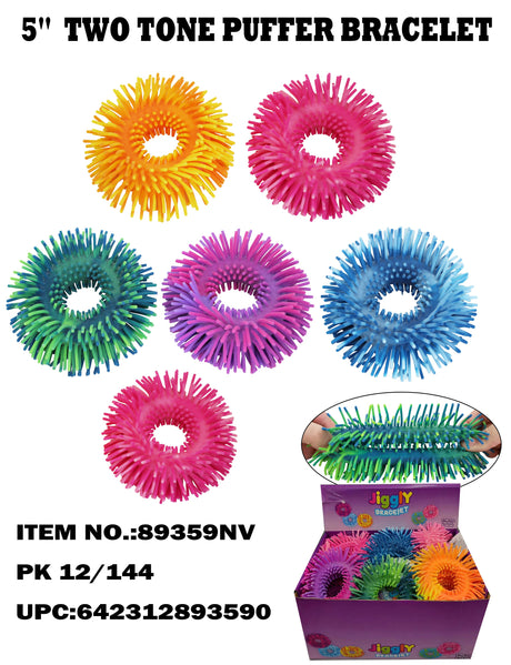 Two Tone Fidget Puffer Bracelet 24/144PCS | 89359 | Best Value Products