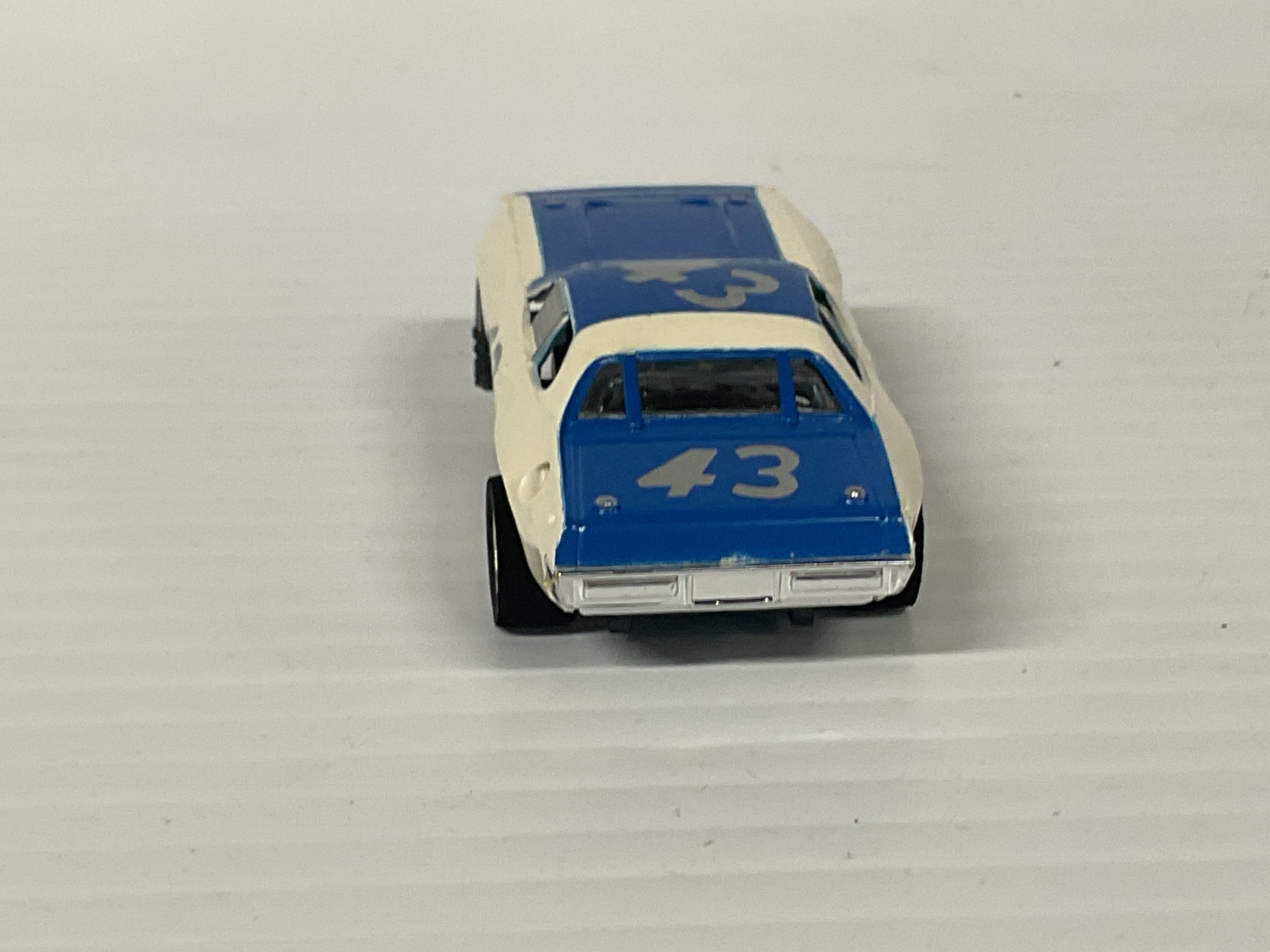 Aurora AFX non-magnatraction Plyouth Road Runner Stock Car Blue