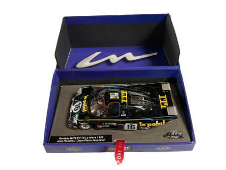 Slot car model of 1980 Le Mans winner, Rondeau M359 B for LE MANS miniatures 132028M