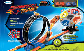 Racing game set with track, cars, and target for action play for Jupiter Creations 90008