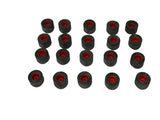 440x2 Rear Tires w/  Red Hubs 10 Sets | H7009 | Tyco