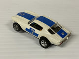 Aurora AFX non-magnatraction Trans Am Camero white/Blue #3  | 1756 | Aurora - AFX