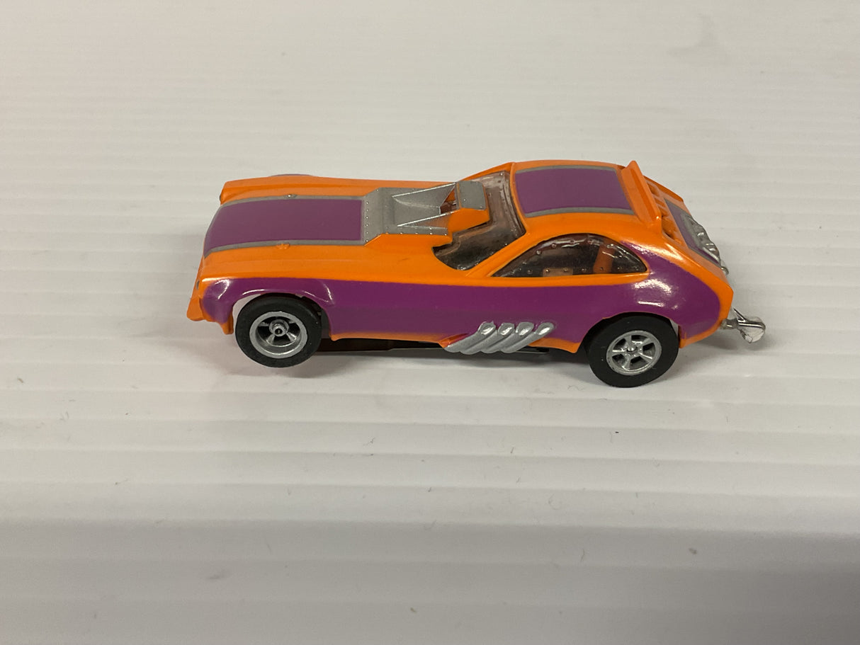 Aurora AFX non-magnatraction Pinto Funny Car Lime Orange/Purple | 1761 | Aurora - AFX