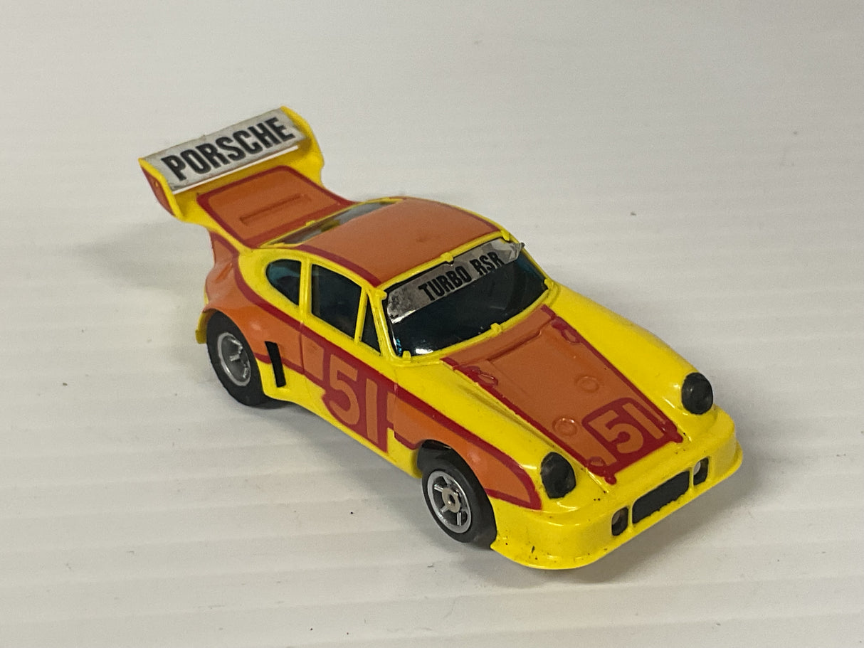 Aurora AFX G-Plus Porsche 934 Turbo Orange/Yellow/Red #51  | 1781 | Aurora - AFX