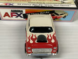 Aurora AFX 1955 Chevy Bel-Air "White Red Flames" Mag-Sonic  | 1064 | Aurora - AFX