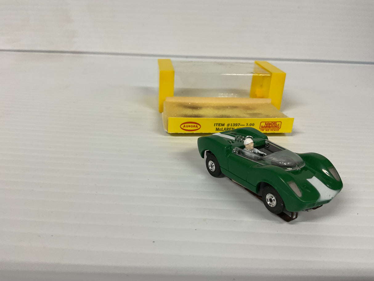 Aurora AFX McLaren "Elva" Green/White Stripe Thunder-jet  | 1397 | Aurora - AFX- Model Motoring