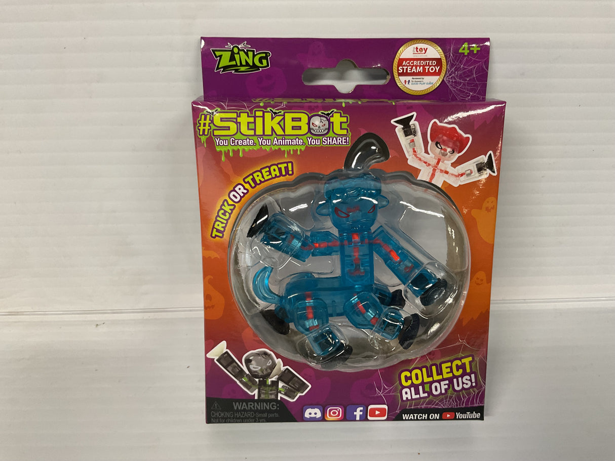 Stik Bot Singles Trick or  Halloween Treat Blue  | TST616HW | StikBot