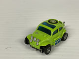 Aurora AFX magnatraction Baja VW Lime green/blue tanks  | 1914 | Aurora - AFX