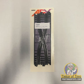 Two packs of 9" criss cross track pieces for vintage model trains for Aurora Tomy AFX Vintage 8655P
