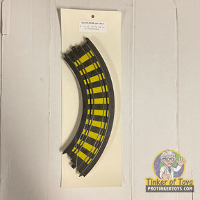 Curved track pieces for model train set, 9" radius, 2-pack for Tyco 6705Y